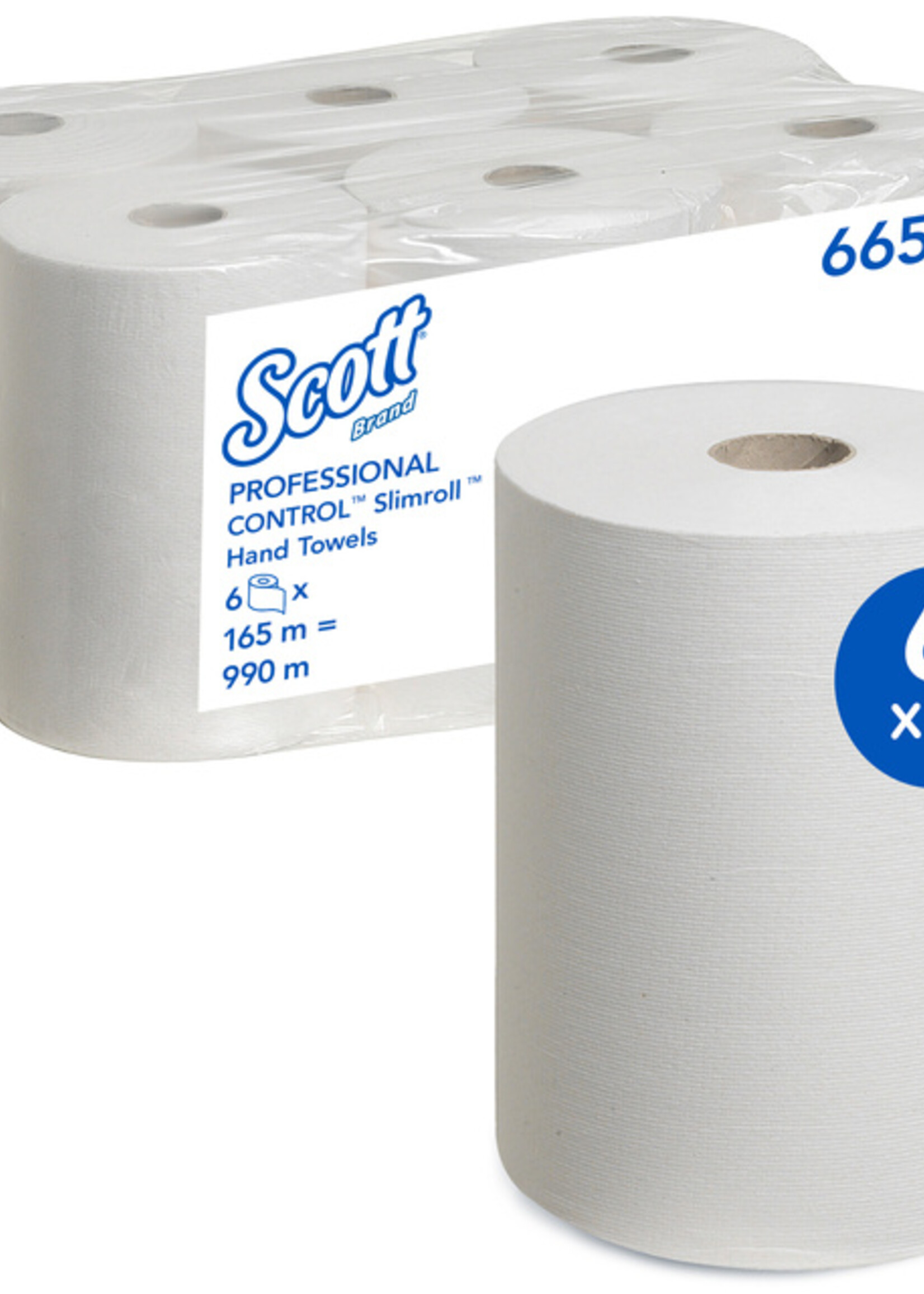 Scott Handdoekrol Scott Slimroll 1-laags 165m wit 6657