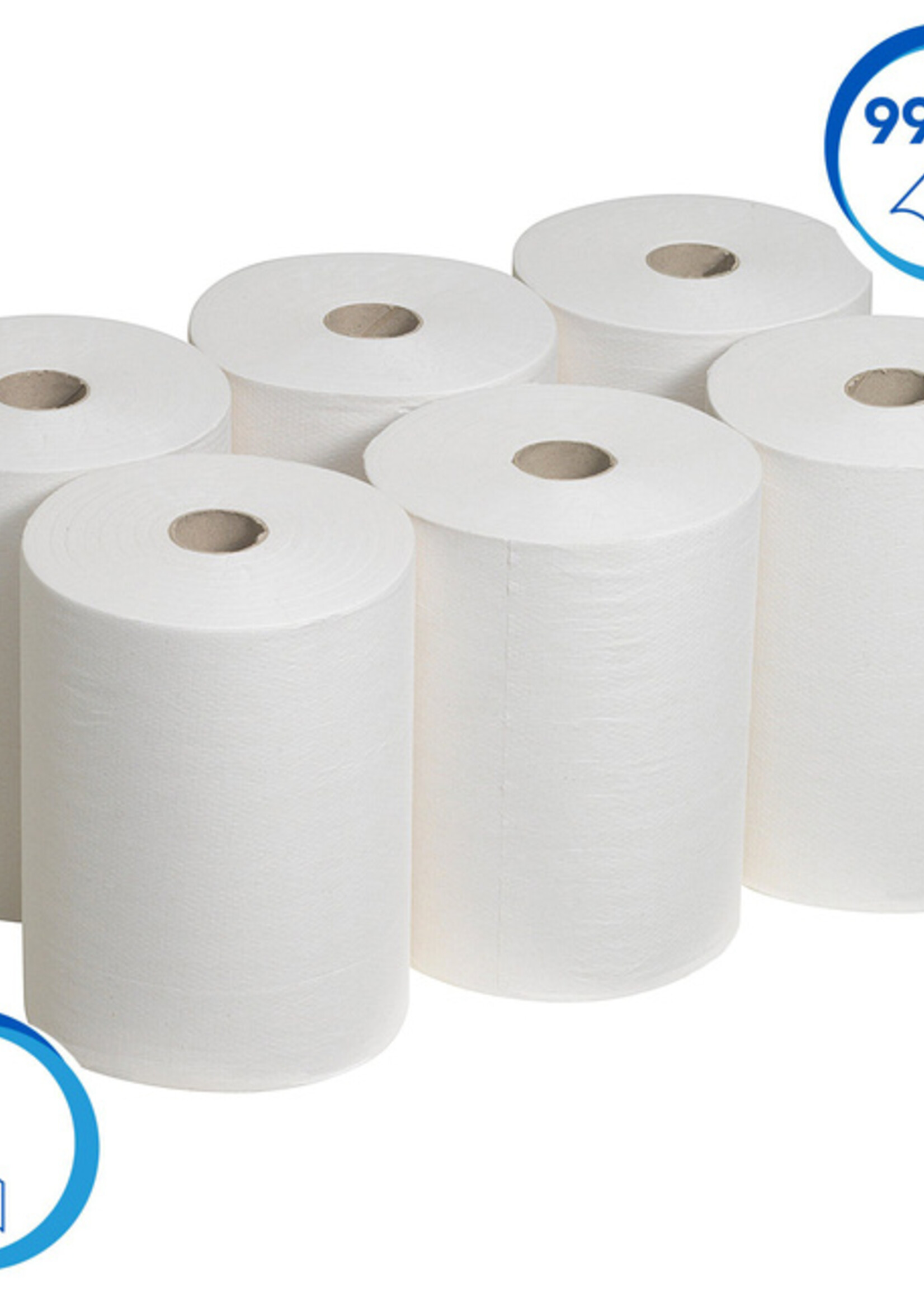 Scott Essuie-mains Scott 6657 Slimroll 1 épaisseur 165m blanc