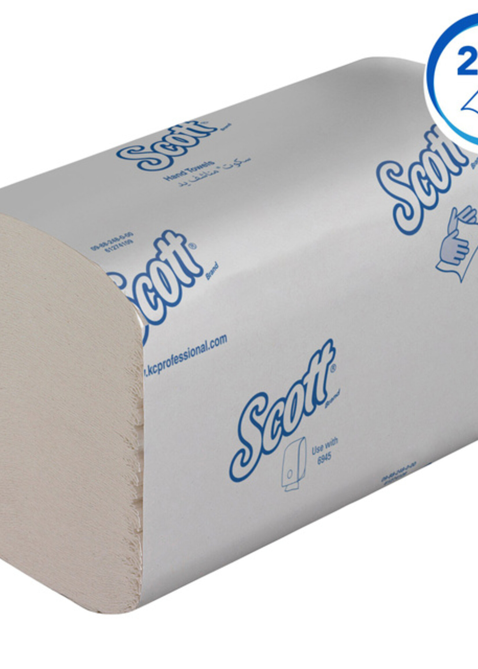Scott Essuie-mains Scott Essential 6669 pli-I 1 ép 20x32cm 15x240 feuilles blanc