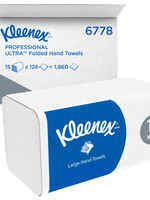 Kleenex Handdoek Kleenex i-vouw 2-laags 21.5x31.8cm 15x124stuks wit  6778