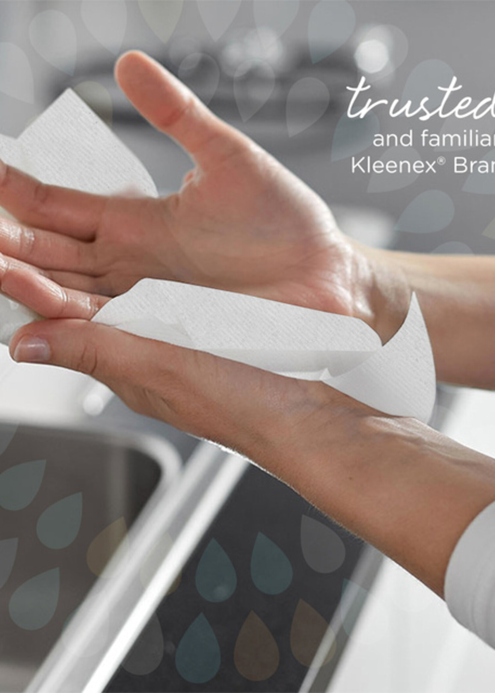 Kleenex Essuie-mains Kleenex 6778 pli-i 2 ép 21,5x31,8cm blanc 15x 124 pièces