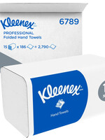 Kleenex Essuie-mains Kleenex 6789 pli-i 2 ép 21x21,5cm blanc 15x 186 pièces