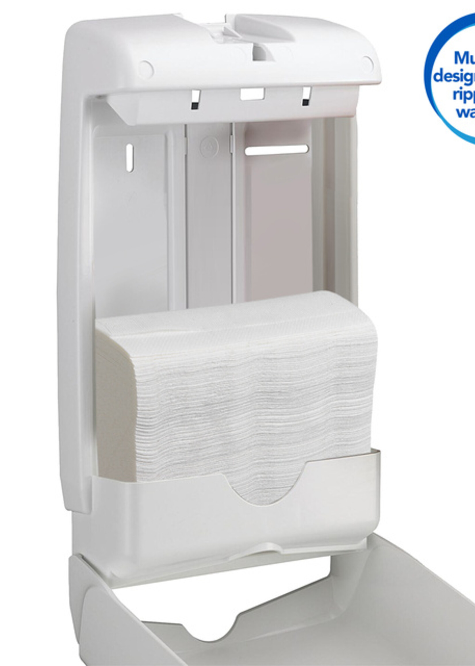 Scott Handdoek Scott Slimfold m-vouw 1-laags 19x29,5cm wit 16x110stuks 5856