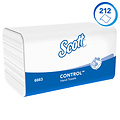 Scott Handdoek Scott  i-vouw 1-laags 21.5x31.5cm wit 15x212stuks 6663