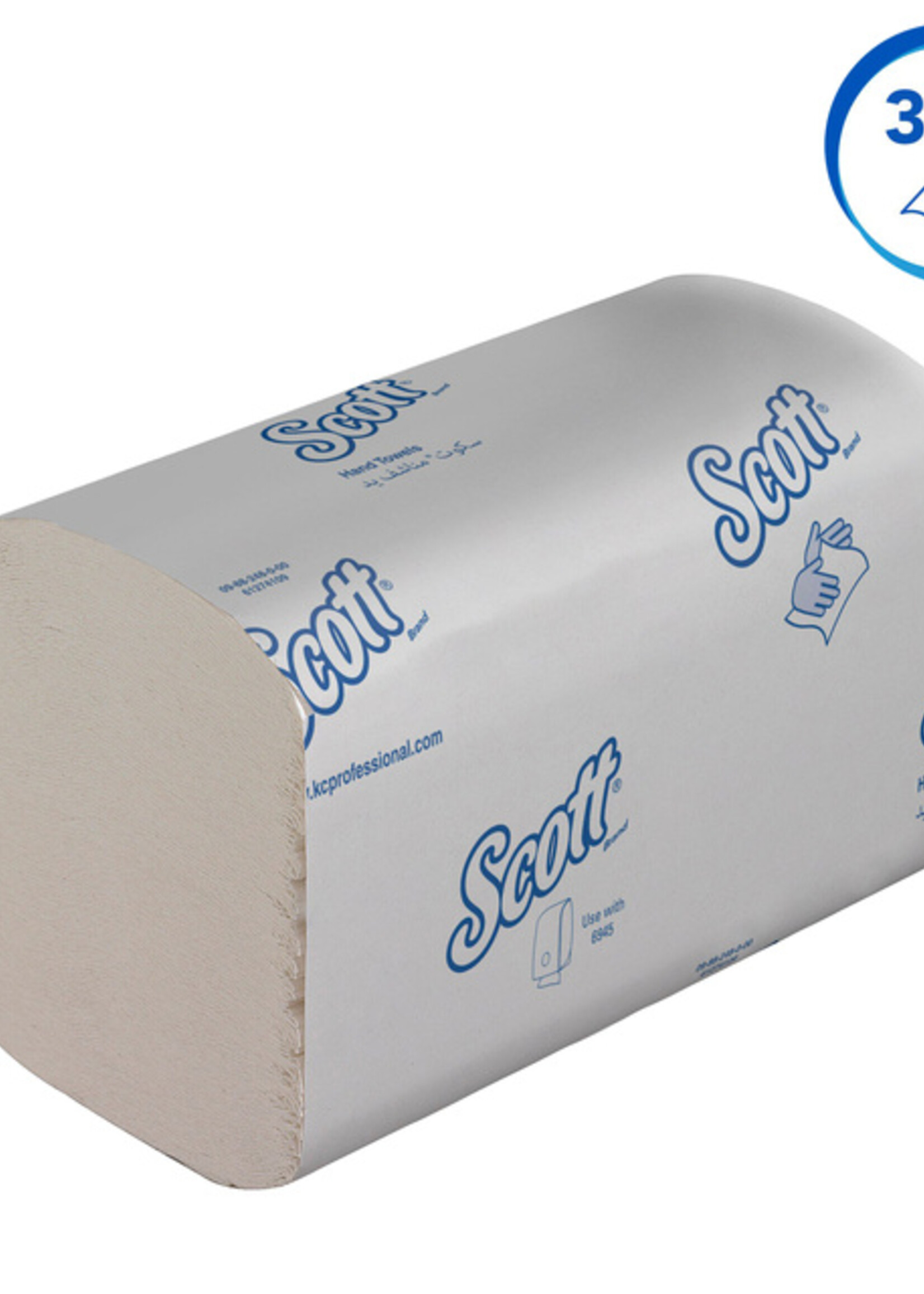 Scott Handdoek Scott i-vouw 1-laags 21x20cm wit 15x304stuks 6689