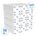 Kleenex Papier toilette plié Kleenex 8408 2 épaisseurs 36x200 feuilles blanc