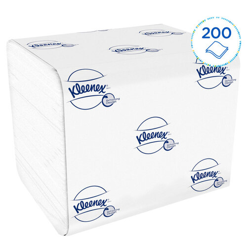 Kleenex Toiletpapier Kleenex gevouwen tissues 2 laags 36x200stuks wit 8408