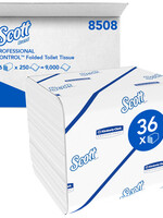 Scott Papier toilette plié Scott 8508 2 épaisseurs 36x250 feuilles blanc