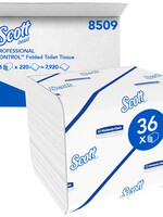 Scott Papier toilette plié Scott Control 8509 2 épaisseurs 36x200 feuilles blanc