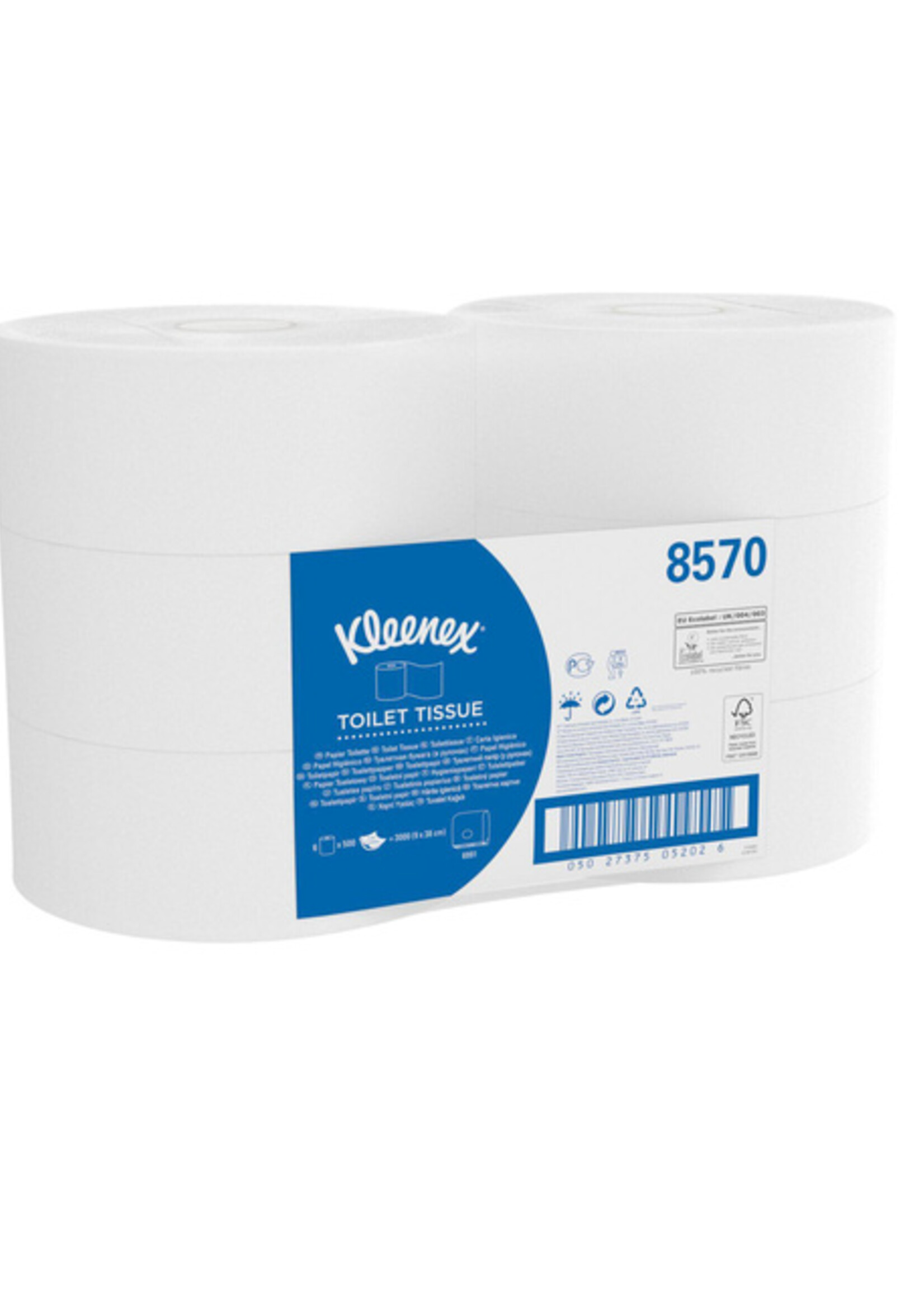 Kleenex Toiletpapier Kleenex jumbo 2-laags 200m wit 8570