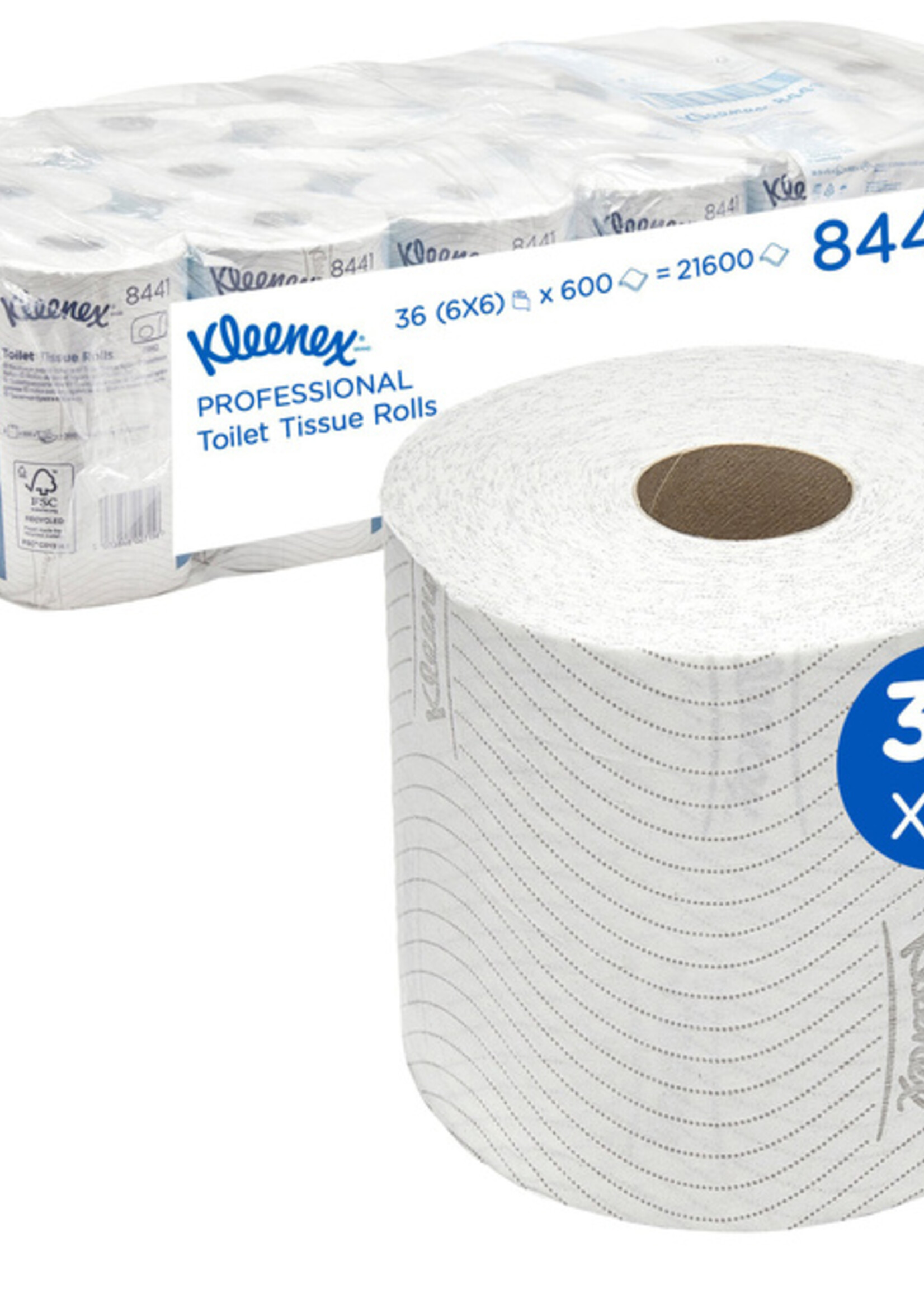 Kleenex Toiletpapier Kleenex 2-laags 600vel wit 8441