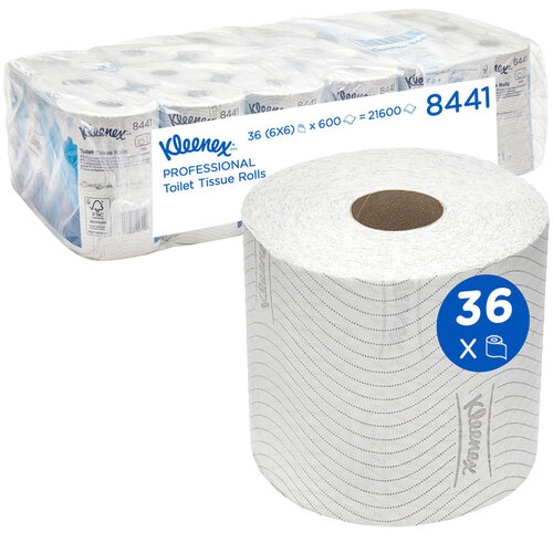 Kleenex Toiletpapier Kleenex 2-laags 600vel wit 8441