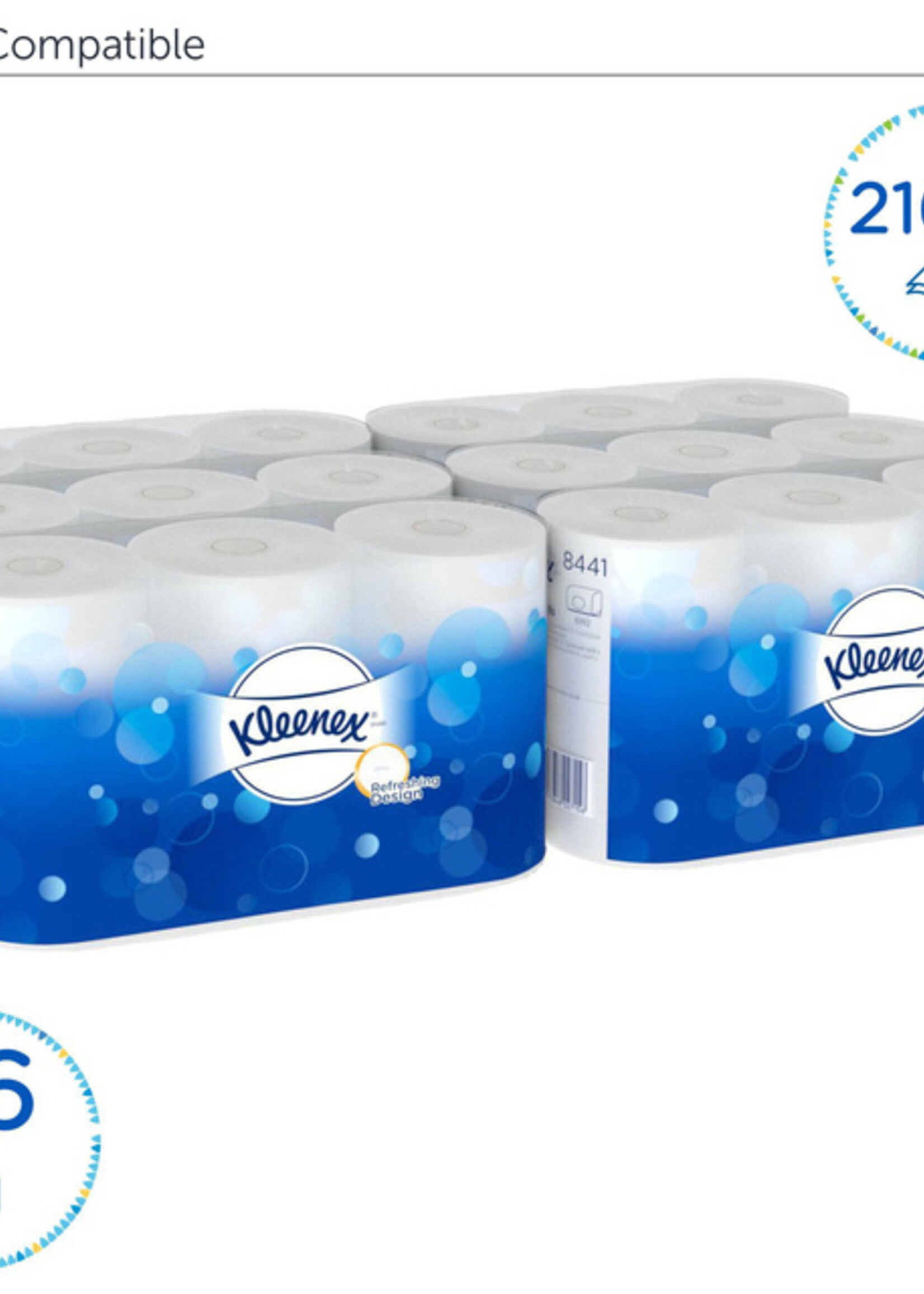 Kleenex Toiletpapier Kleenex 2-laags 600vel wit 8441