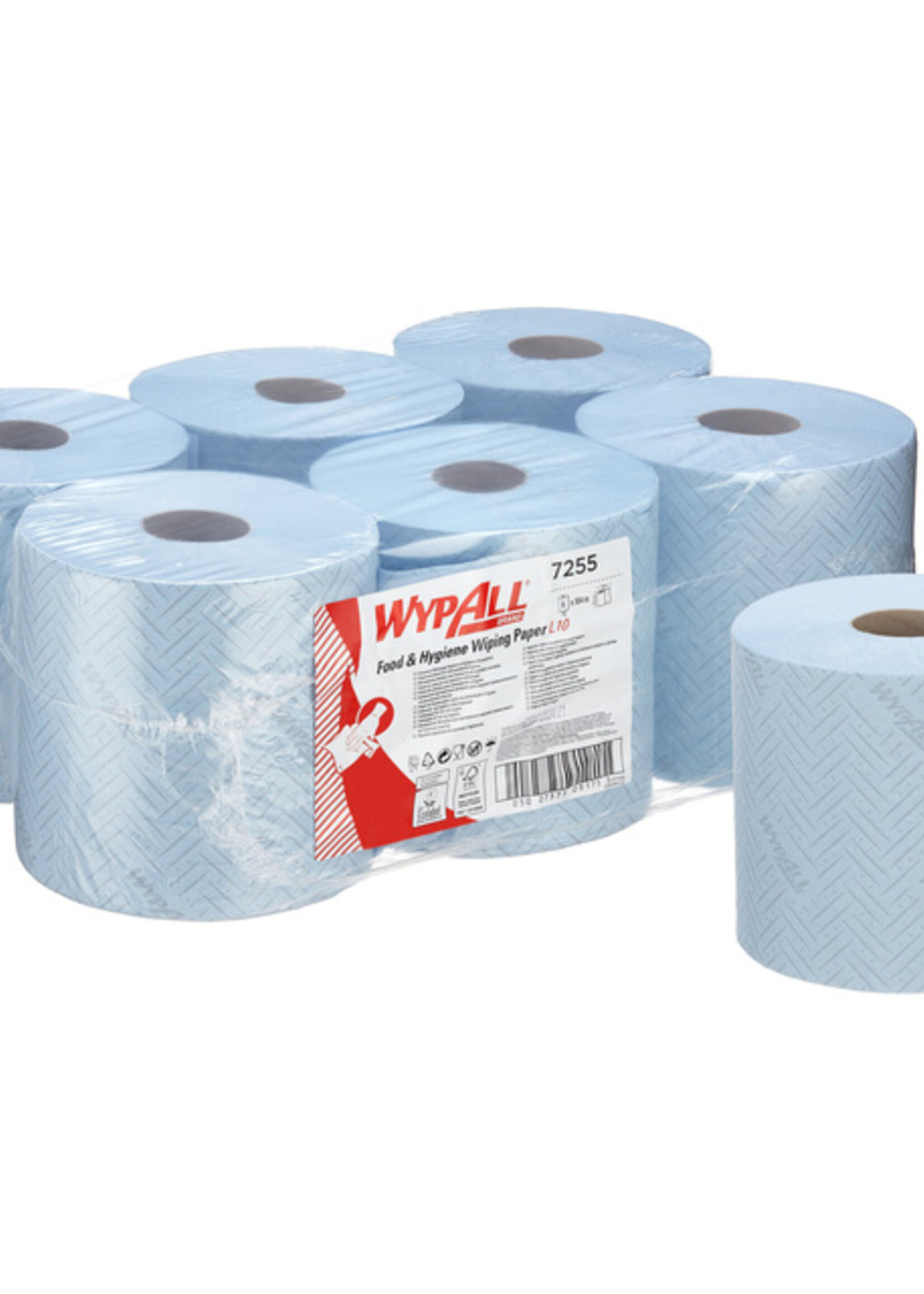 WypAll Rouleau d'essuyage  WypAll 7255 L10 1 épaisseur 19,5cmx304m 800 feuilles bleu
