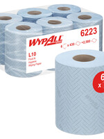 WypAll Poetsrol WypAll L10  1-laags 18,3cm163m 430vel blauw 6223