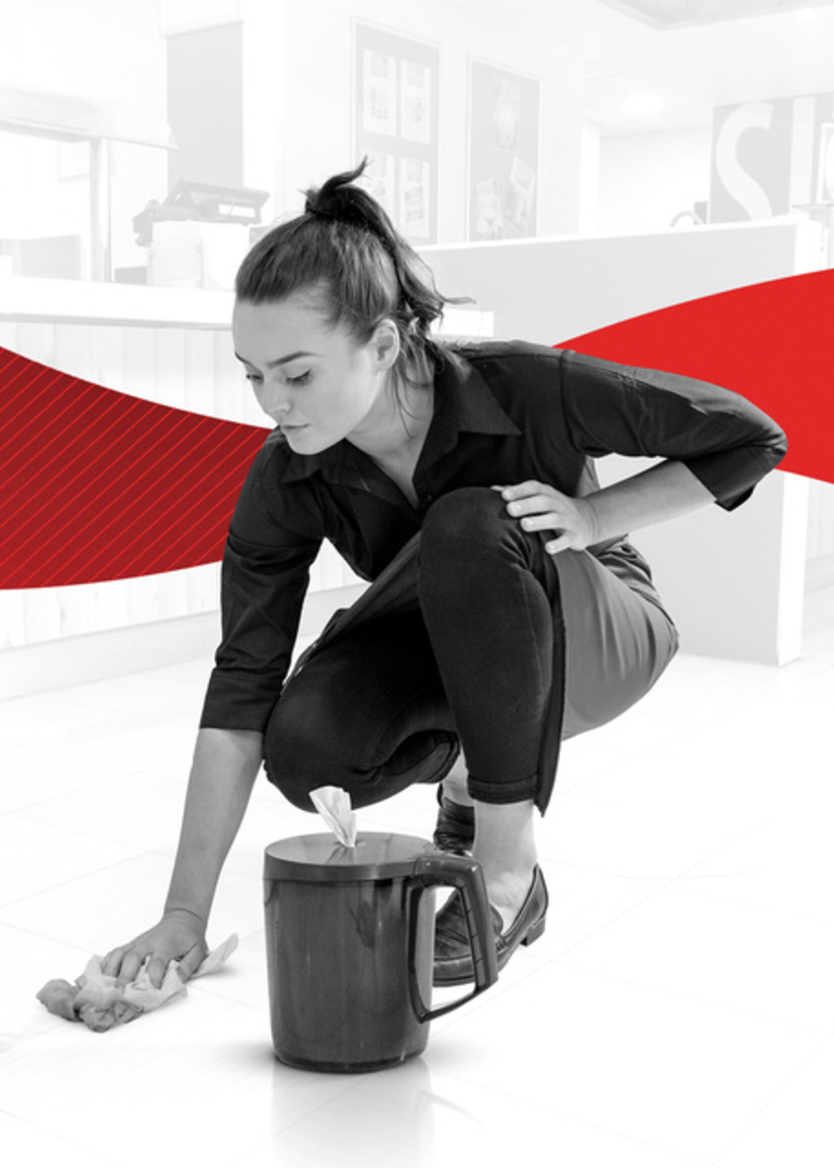 WypAll Poetsrol WypAll L10  1-laags 18,3cm106m 280vel blauw 6220