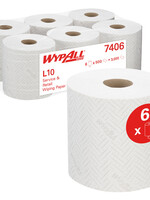 WypAll Rouleau d'essuyage WypAll 7406 L10 1 épaisseur 18,3cmx190m 500 feuilles blanc
