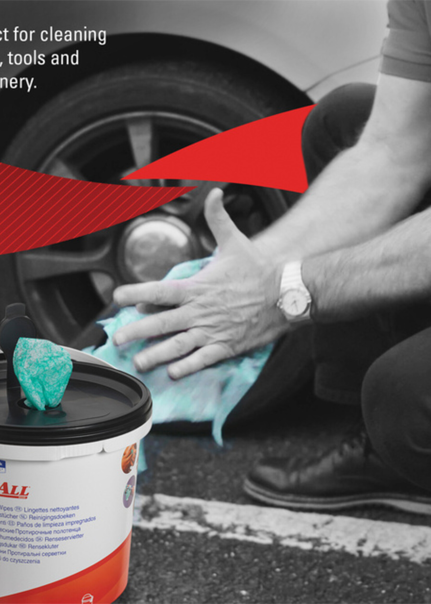 WypAll Lingettes nettoyantes WypAll 7775 imprégnées 27x27cm baril 90 feuilles vert