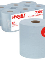 WypAll Poetsrol WypAll L20 2-laags 18,3cmx144m 380vel blauw 7302