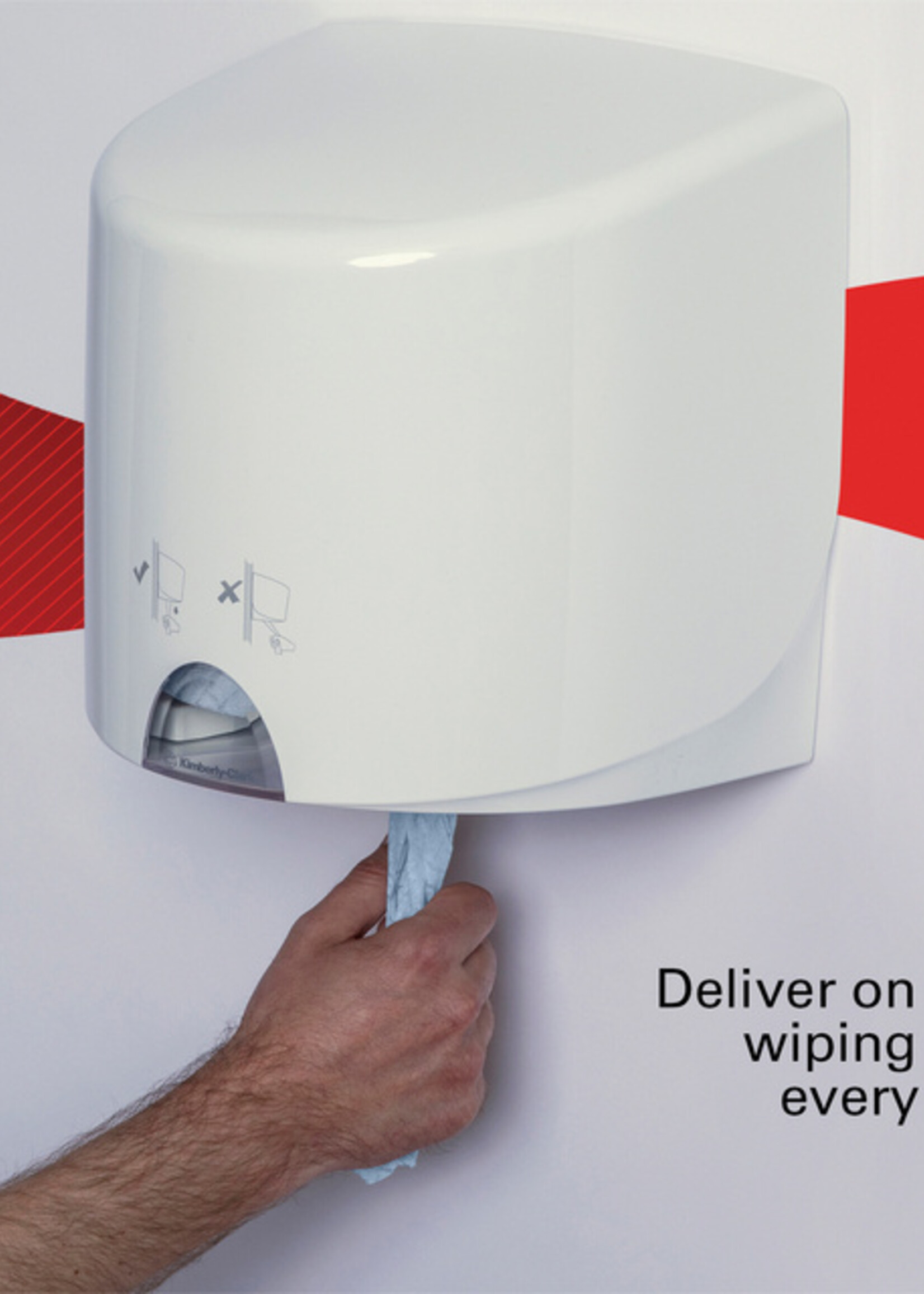 WypAll Poetsrol WypAll L10 1-laags 18,3cmx239m 630 vel blauw 7494