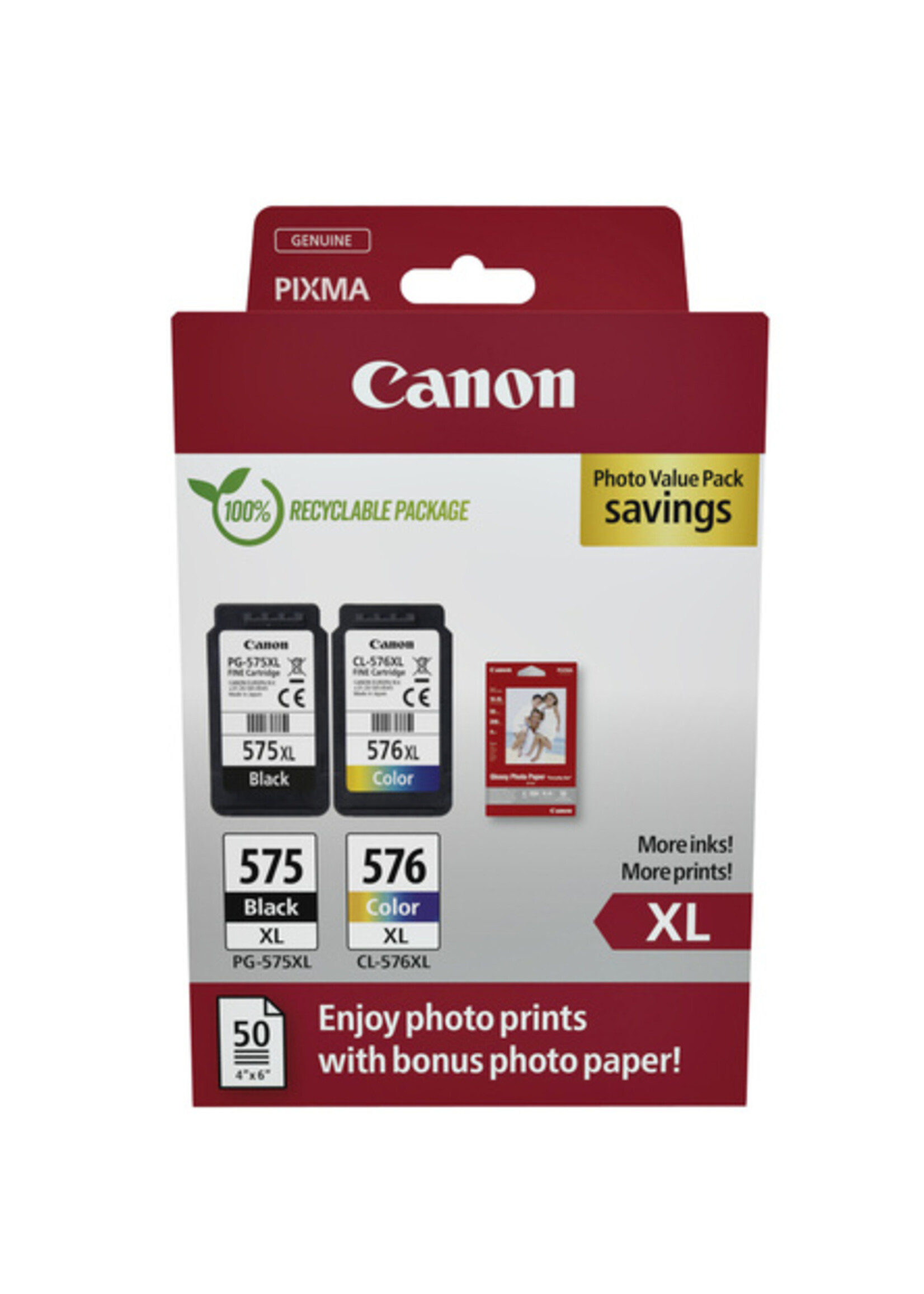 Canon Inktcartridge Canon PG-575XL + CL-576XL zwart+kleur