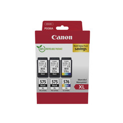 Inktcartridge Canon PG-575XL + CL-576XL 2x zw+kleur