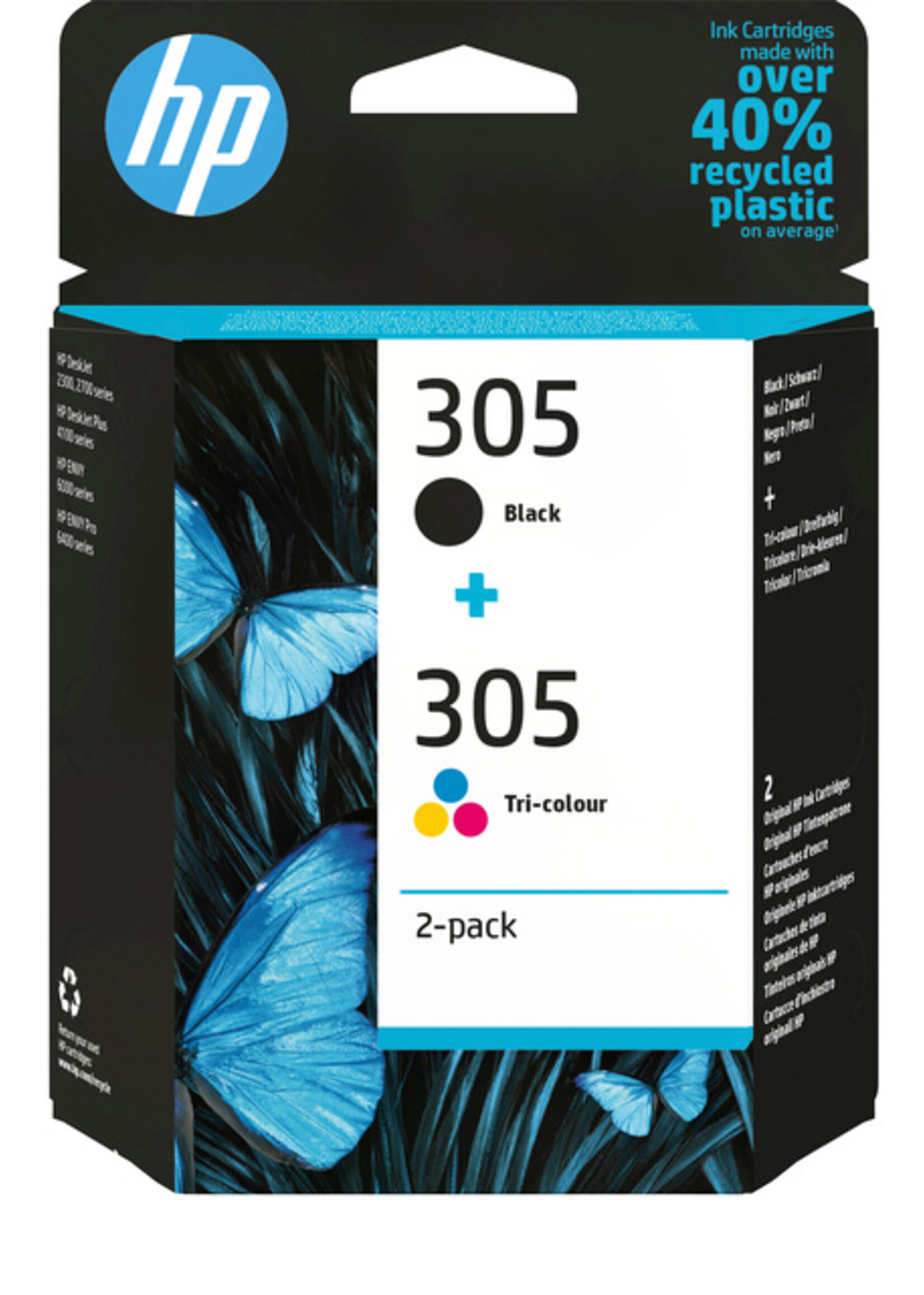 HP Inktcartridge HP 6ZD17AE 305 zwart + 3 kleuren