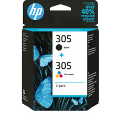 Cartouche d'encre HP 6ZD17AE 305 duo noir + 3 couleurs