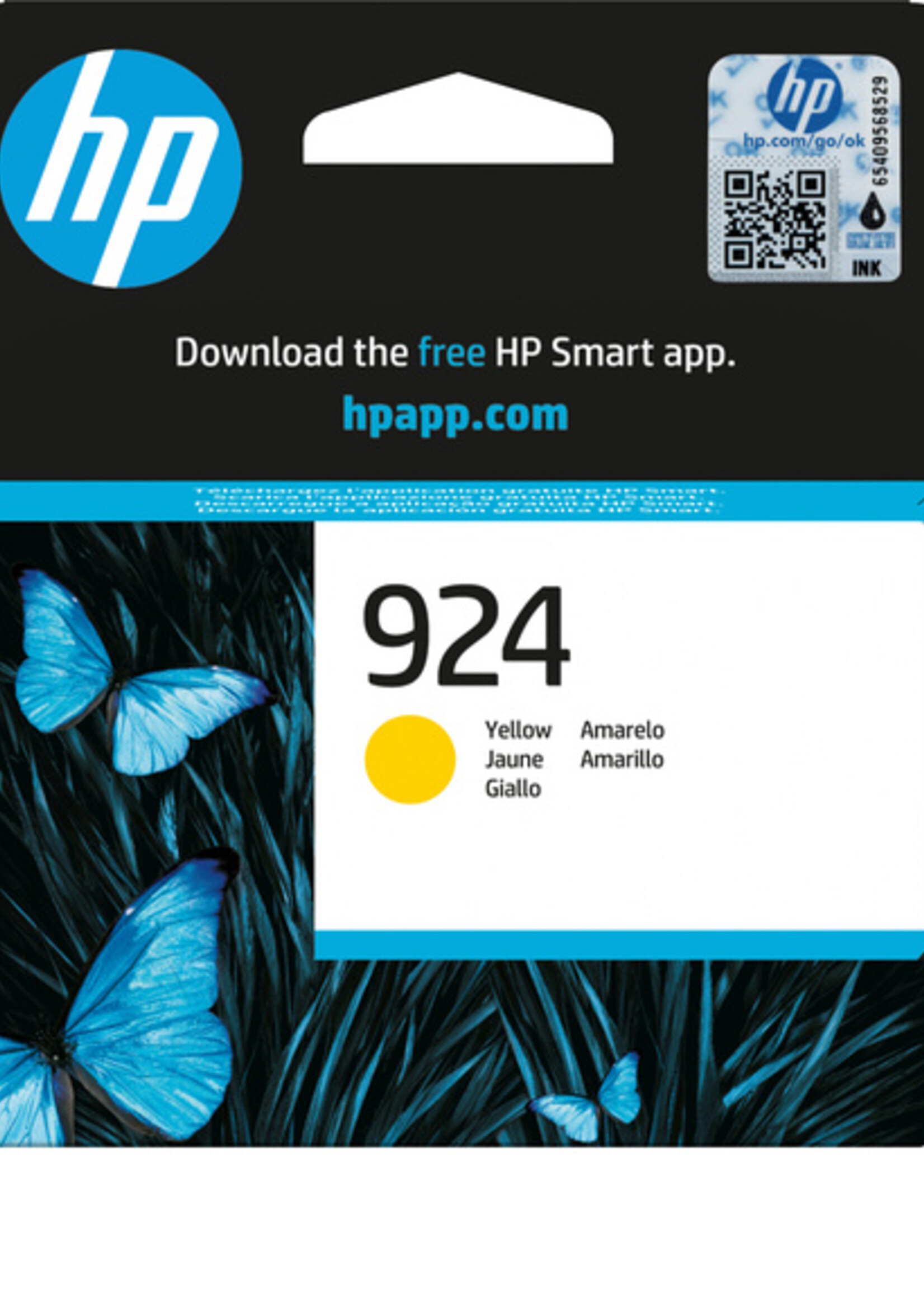 HP Cartouche d'encre HP 4K0U5NE 924 jaune