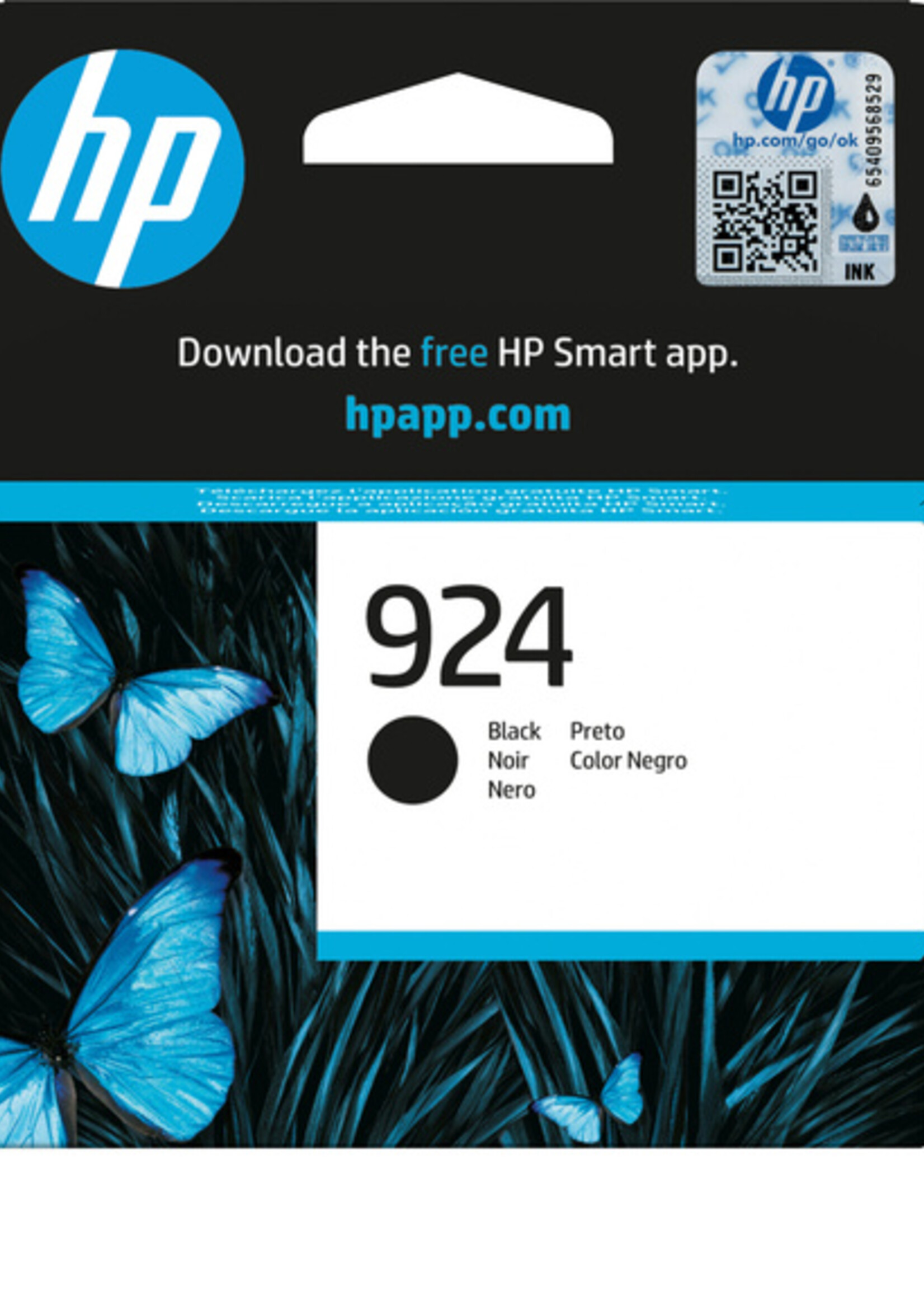 HP Inktcartridge HP 4K0U6NE 924 zwart