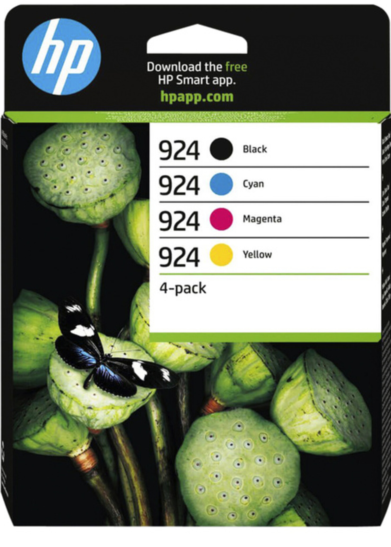 HP Inktcartridge HP 6C3Z1NE 924 zwart + 3 kleuren