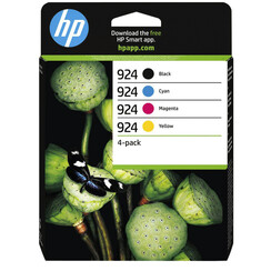 Cartouche d'encre HP 6C3Z1NE 924 noir + 3 couleurs