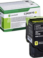 Lexmark Tonercartridge Lexmark C242XY0 geel