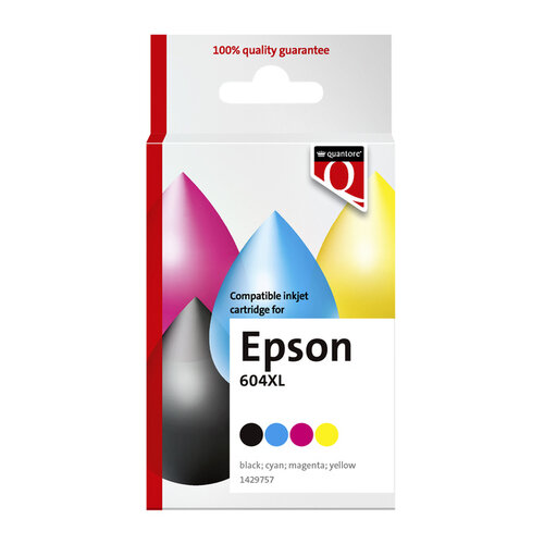 Quantore Cartouche d'encre Quantore alternative pour Epson 604XL T10H94 noir + 3 couleurs