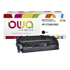Cartouche toner OWA alternative pour HP CF280X bleu