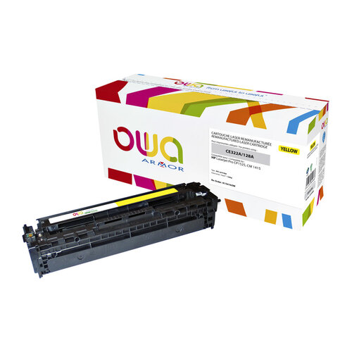 OWA (OAR) Tonercartridge OWA alternatief tbv HP CE322A geel