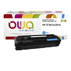 Cartouche toner OWA alternative pour HP CF401A bleu