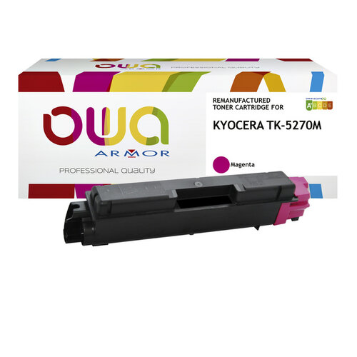 OWA (OAR) Toner OWA alternatief tbv Kyocera TK-5270M rood