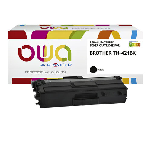 OWA (OAR) Cartouche toner OWA alternative pour Brother TN-421BK noir