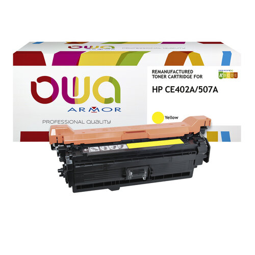 OWA (OAR) Tonercartridge OWA alternatief tbv HP CE402A geel