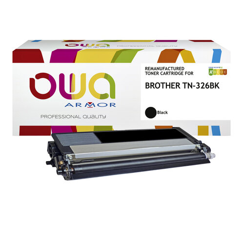 OWA (OAR) Toner OWA alternatief tbv Brother TN-326BK zwart
