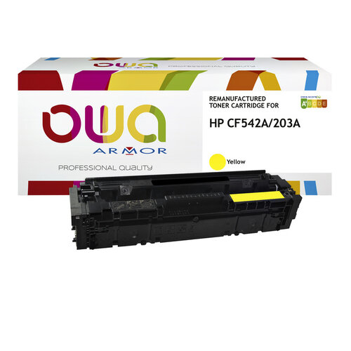 OWA (OAR) Tonercartridge OWA alternatief tbv HP CF542A geel