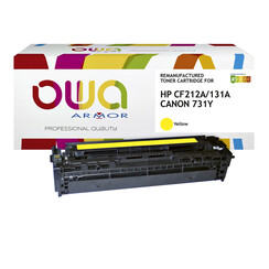 Cartouche toner OWA alternative pour HP CF212A jaune