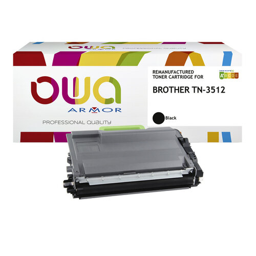 OWA (OAR) Toner OWA alternatief tbv Brother TN-3512BK zwart