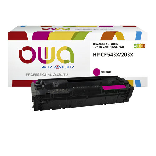 OWA (OAR) Tonercartridge OWA alternatief tbv HP CF543X rood