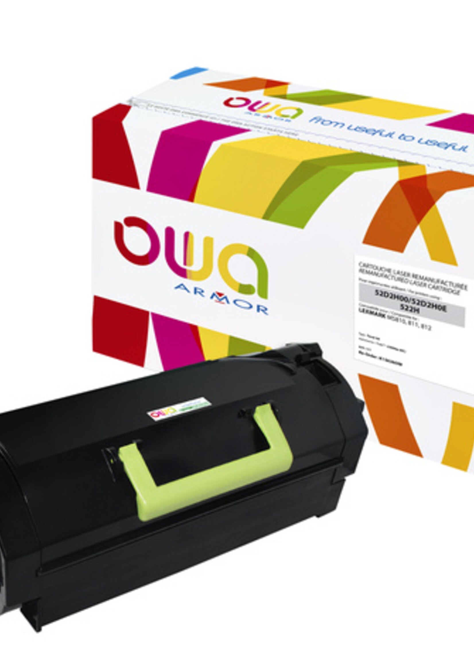 OWA (OAR) Cartouche toner OWA alternative pour Lexmark 52D2H00 noir