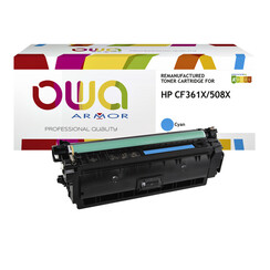 Cartouche toner OWA alternative pour HP CF361X bleu