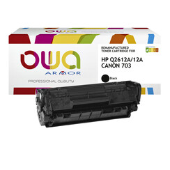 Cartouche toner OWA alternative pour HP Q2612A noir