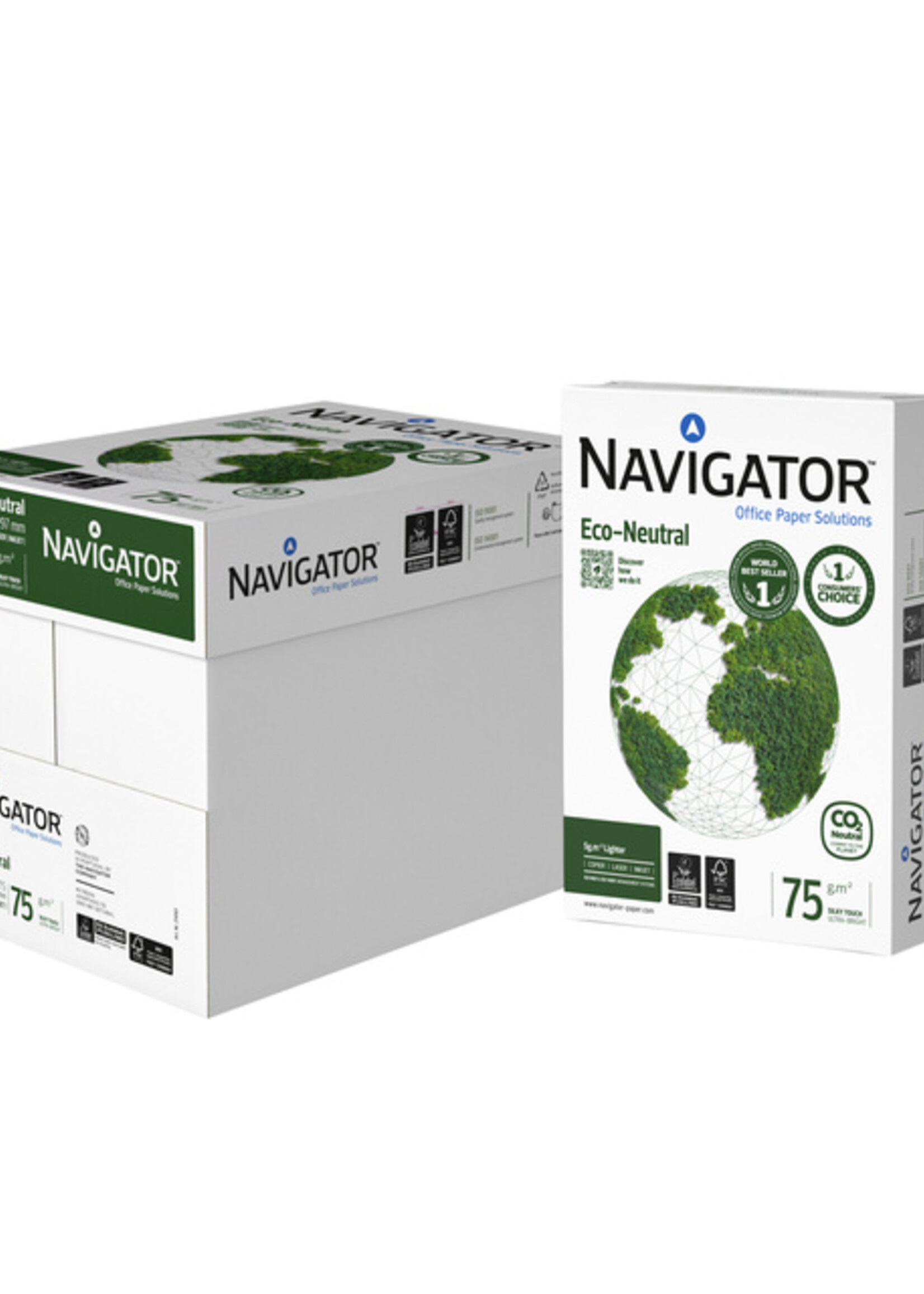 Navigator Kopieerpapier Navigator Eco-Neutral A4 75gr wit 500vel