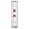 Sdb Vitrine SDB MPC-400 LED gris 400x400x2000mm